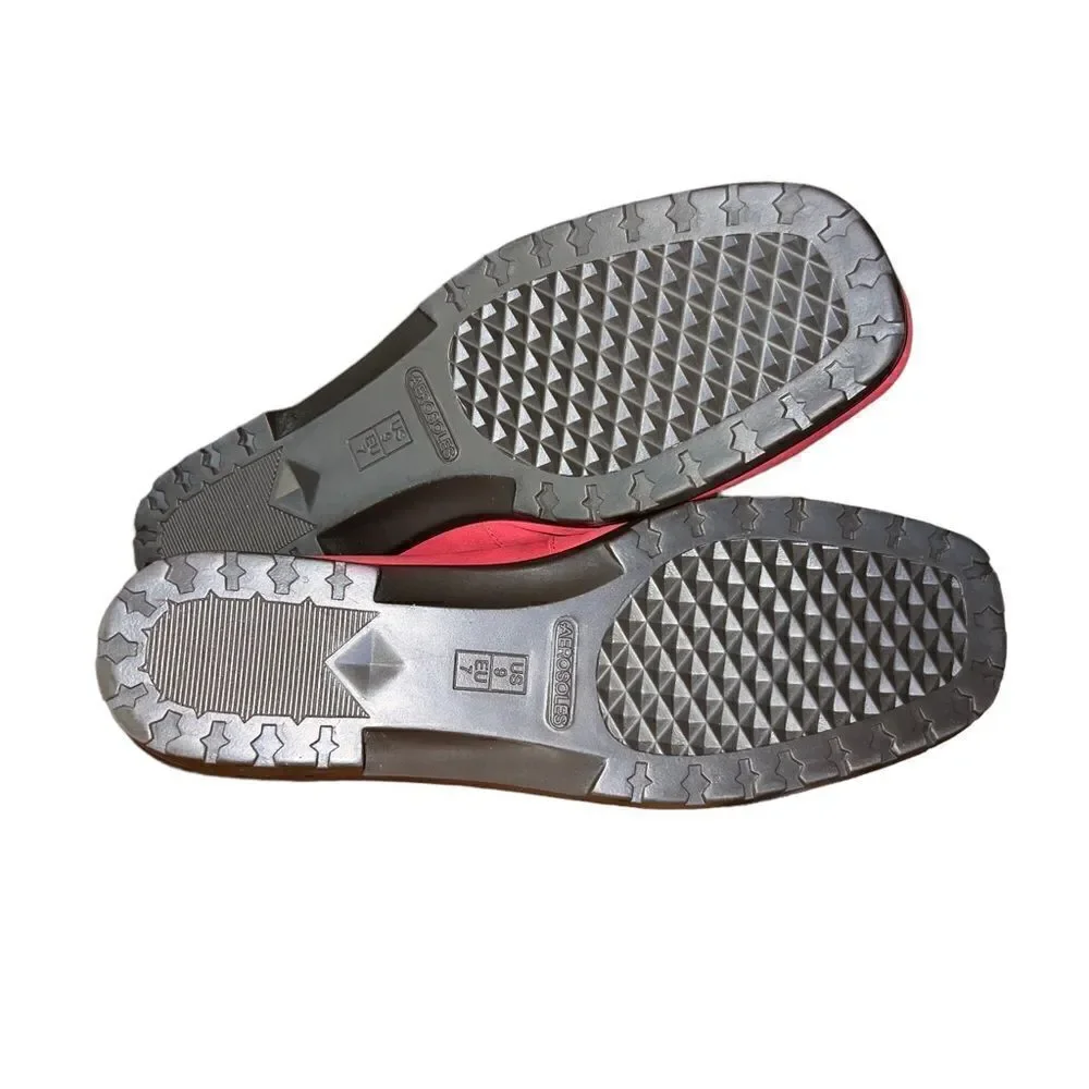 Aerosoles red suede minimalist‎ comfort office flats women’s size 9